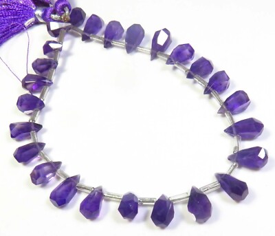 Natürlich Amethyst Edelsteine Tropfen Klumpen Facettierte Perlen 9-11.5m 20.3cm