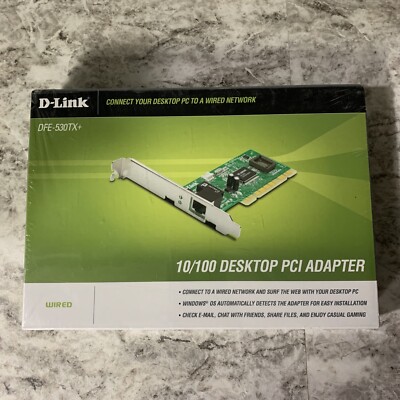 D-Link DFE-530TX+ PCI Adapter 10/100 Mbps  New