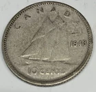 # C4550   CANADA    COIN,    10 CENTS    1943