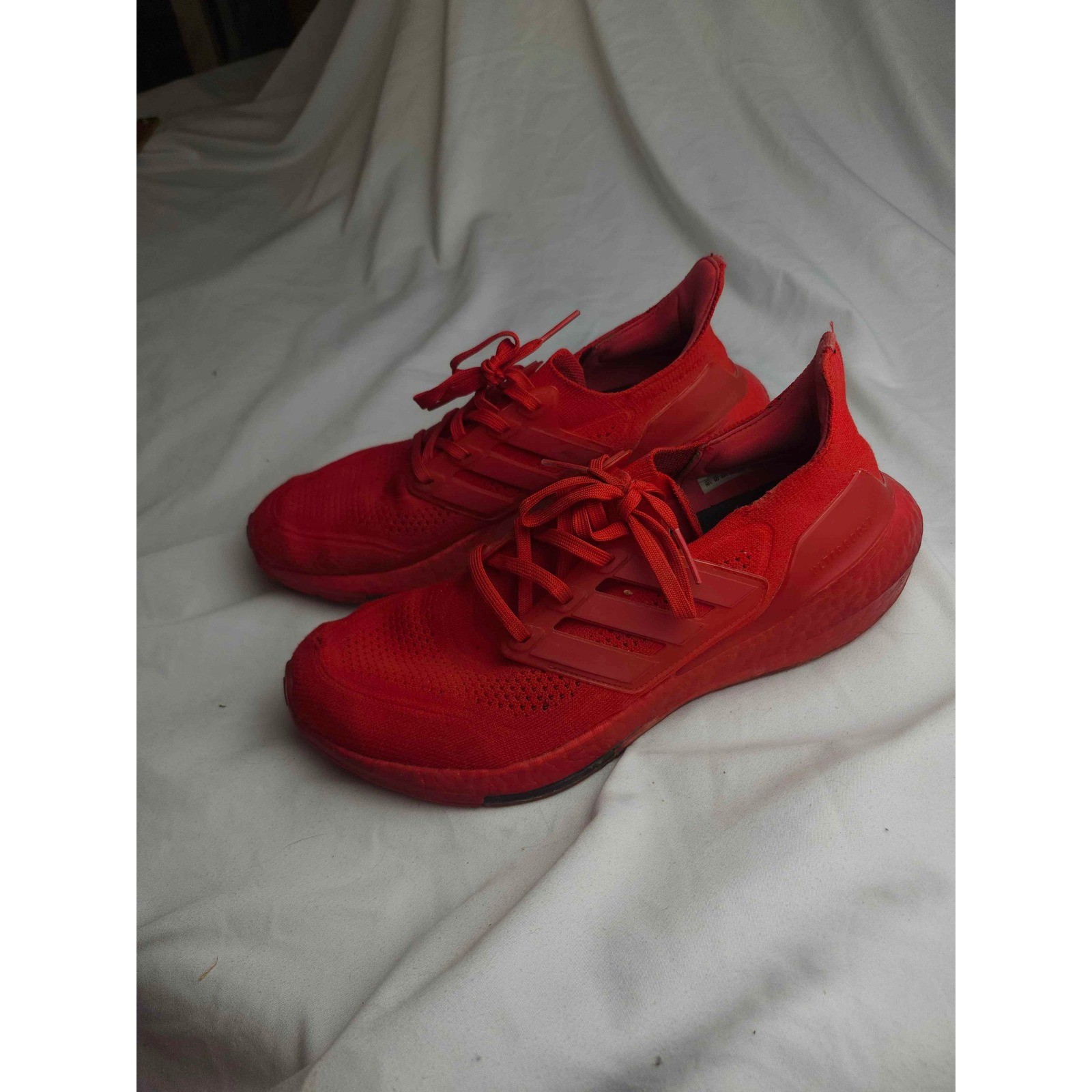 Adidas Ultraboost 21 Triple Red Solar Red Mens Running Shoes Size 10.5 FY0377