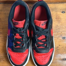 Nike Court Borough 2 Low Bred - red black size 6Y