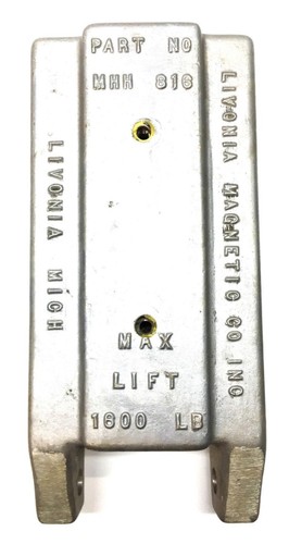 Livonia Magnetics Lifting Magnet MHH816 USED