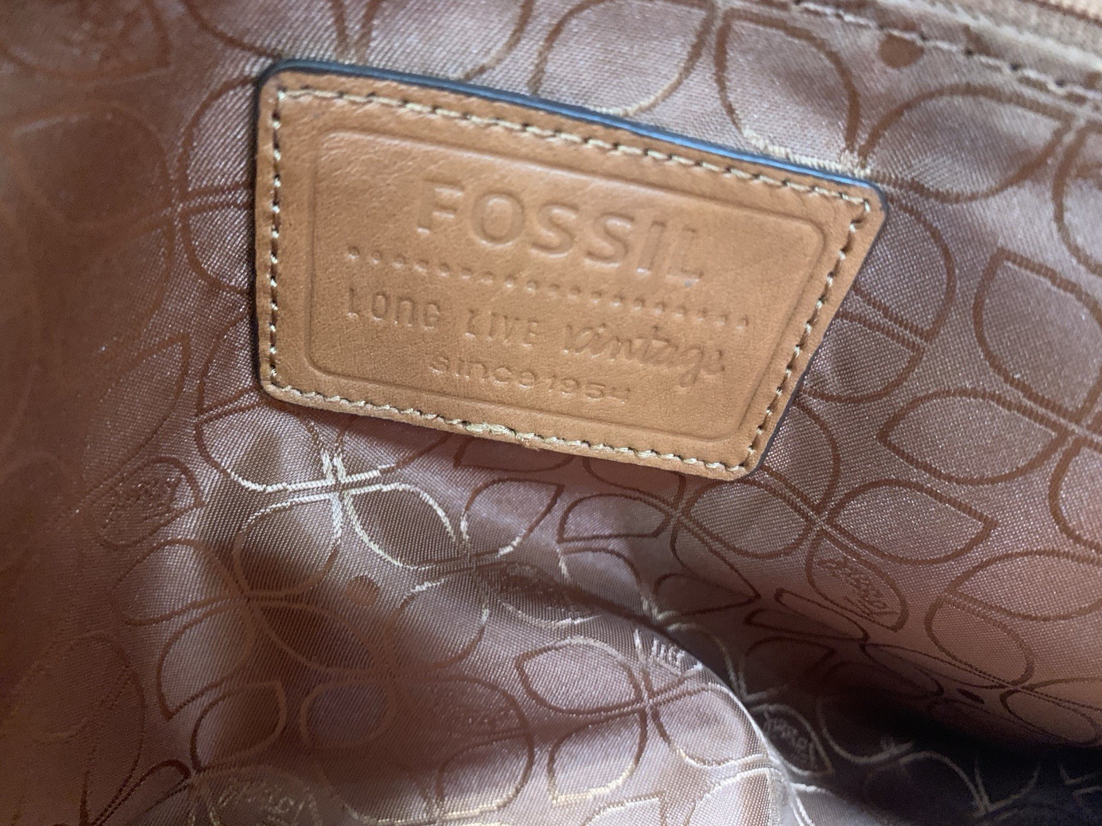 Fossil Patchwork Leather & Suede Convertible Hobo… - image 13