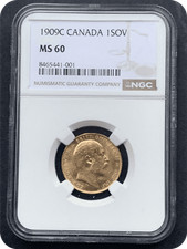 1909 Gold Sovereign Canada Rare