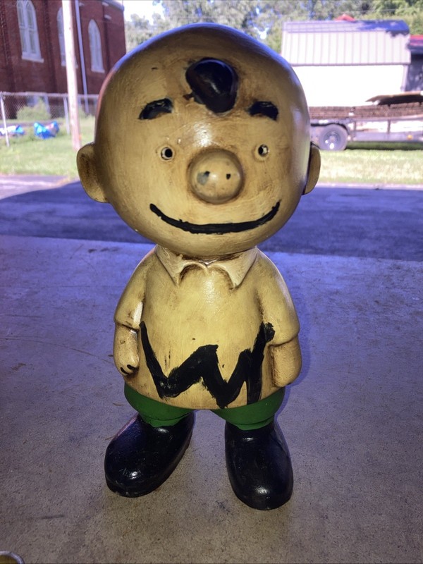 Vintage Handpainted 8.5 In Charlie Brown 