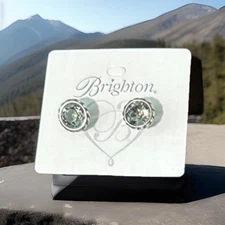 Brighton Earrings IRIS Black Midnight NWT List $34 JA173D