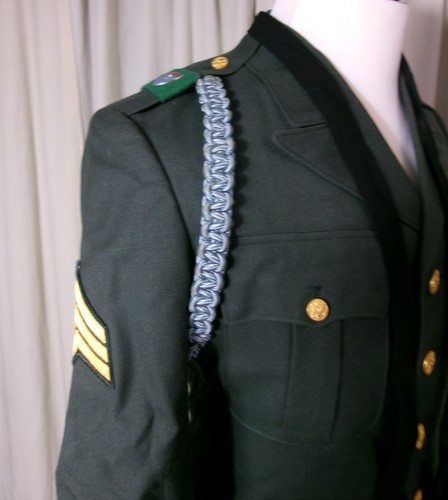 1960’s Vintage Military 38L Wool Dress Jacket Coat w/ Patches, Medals, etc. - 第 8/13 張圖片