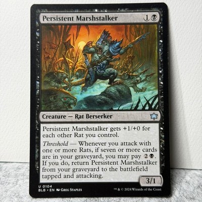 PERSISTENT MARSHSTALKER BLOOMBURROW MAGIC: THE GATHERING 104 UNCOMMON LP