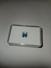 Topaz Blue Emerald Cut 3.26 CT Loose Gemstone...