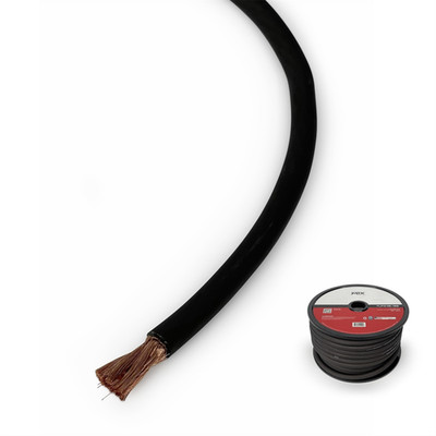 MTX TLPW4B-100 ThunderLink 4 AWG OFC Power Cable 100ft Hi-Flex Black Wire