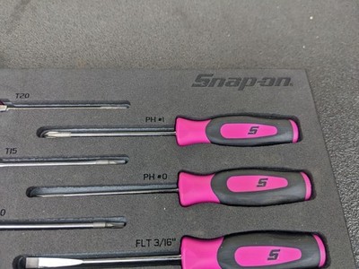 bn763 Snap-On Tools NEW FMSGD03B Mini Screwdriver Pick Set Pink | eBay