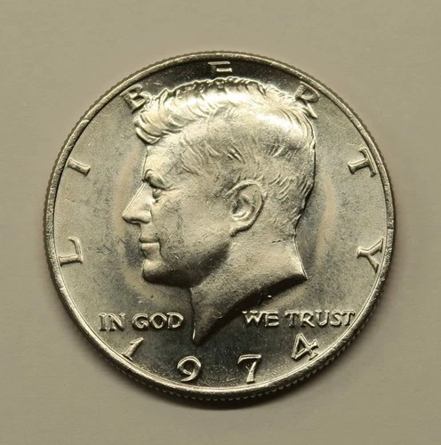 1974 P Uncirculated Kennedy Half Dollar, Free Shipping