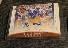 2006 UD Legends Legendary Signatures Ron Mix autograph auto CHARGERS 