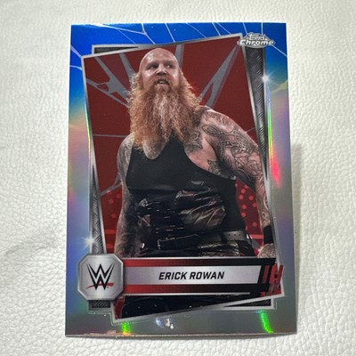 2025 Topps Chrome WWE #49 ERICK ROWAN Red & Blue Refractor
