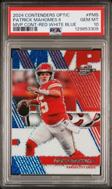 Patrick Mahomes Professional Sports Authenticator (PSA) Football