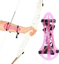 SPG Archery Arm Guard Protector - Adjustable Black/Pink/Blue/Green/Yellow 