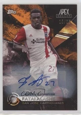 2016 Topps Apex Orange Auto /25 Fatai Alashe #58 Auto