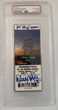 Walker Buehler Dodgers Signed Autogrpahed 1st MLB Win Ticket PSA