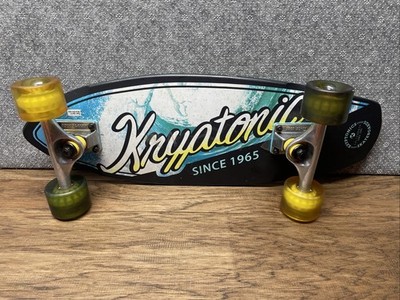 Kryptonics Mini Fat Cruiser 23'' Skateboard Ocean Waves Beach Blue Yellow MH JD