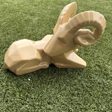 Vintage Rare Mid Century Modernist Cubist Jaru Pottery Ram Statue Figurine 1975