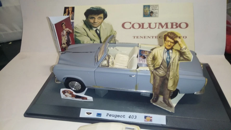 Tenente Colombo Columbo Peugeot 403   1/18 code3 TV cabrio capote chiusa - Immagine 3 di 4