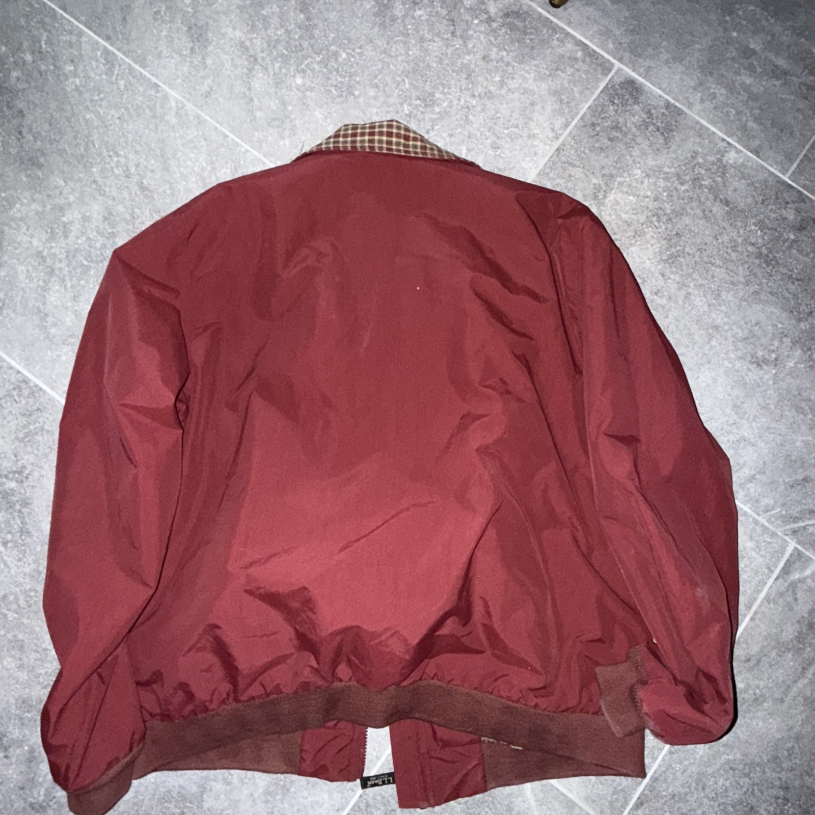 Vintage L. L. Bean Red Maroon Jacket Men’s Size Large Full Zip