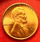 1952-S Lincoln Wheat Cent Penny GEM RED BU From an Original Bank Roll