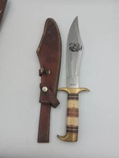 Limited Edition  16” Bowie Chipaway Cutlery W/ Bone Handle And Brass Guard