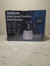 Cordless Paint Sprayer 90000RPM High Speed with 1400ml High Capacity
