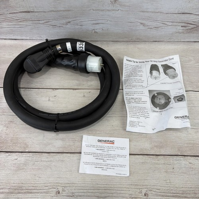 #ad #ad Open Box New Generac 6330 10 foot 50 amp Generator Cord Free Shipping $89.99