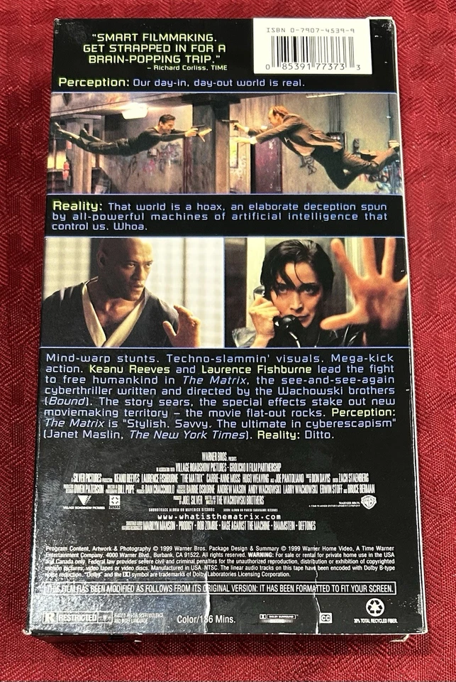 Keanu Reeves VHS 4 Movie Lot The Matrix Devils Advocate Speed And Point Break - Image 4 of 4