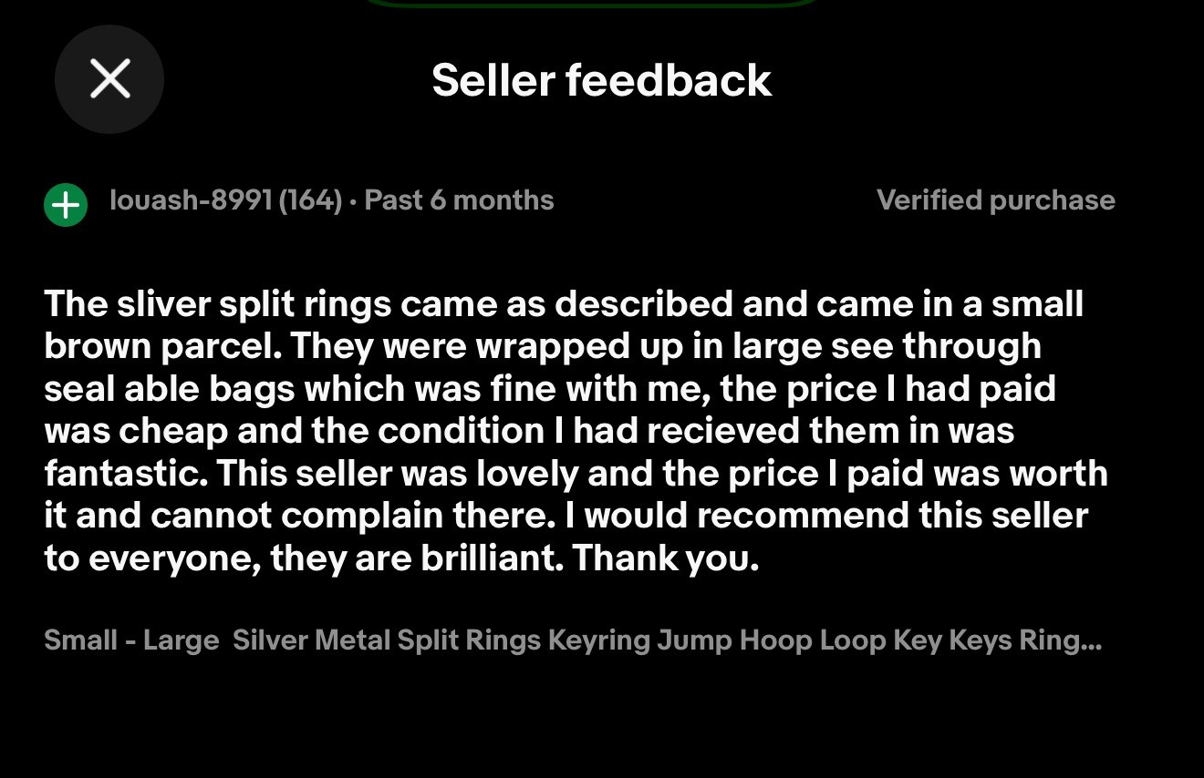 Small - Large Silver Metal Split Rings Keyring Jump Hoop Loop Key Keys ...