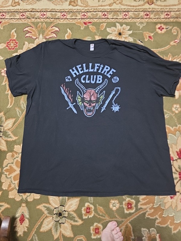 Mens Sz 3x Hellfire Club Black Tshirts