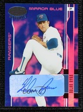 2003 Leaf Certified Materials Mirror Blue Signatures 8/10 Nolan Ryan Auto 04cw