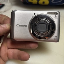 Canon PowerShot A3100 IS 12.1MP Digital Camera - Silver