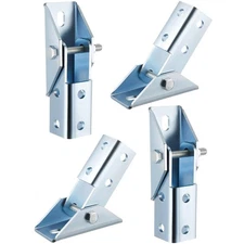 Yaocom 4 Pcs Adjustable Brace Fitting, Fit for 1/2" Bolt in 1-5/8" Strut Channel