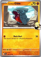 Cynthia's Gible 109/217 Common Ascended Heroes Pokemon NM