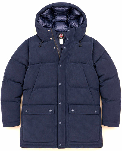 Colmar Men’s Dandy Navy Hooded Down Insulated Puffer Jacket Sz EU 56 or US XL