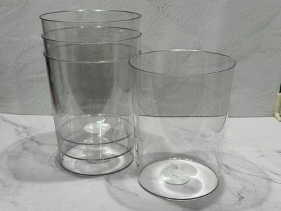 Room Essentials Wastebasket - Clear Set of 4