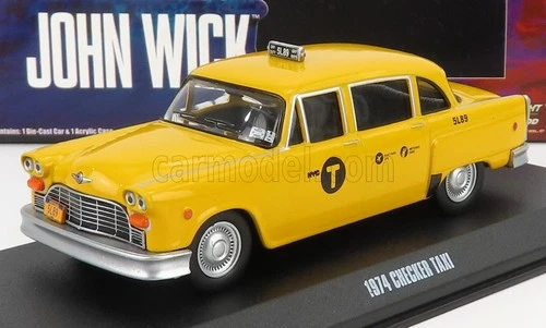 1/43 GREENLIGHT - CHECKER - MARATHON TAXI 1974 - JOHN WICK III PARABELLUM 86607