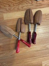 2 Pair FLORSHEIM Adjustable Cedar Shoe Trees Mens Medium Fits sz 9-11
