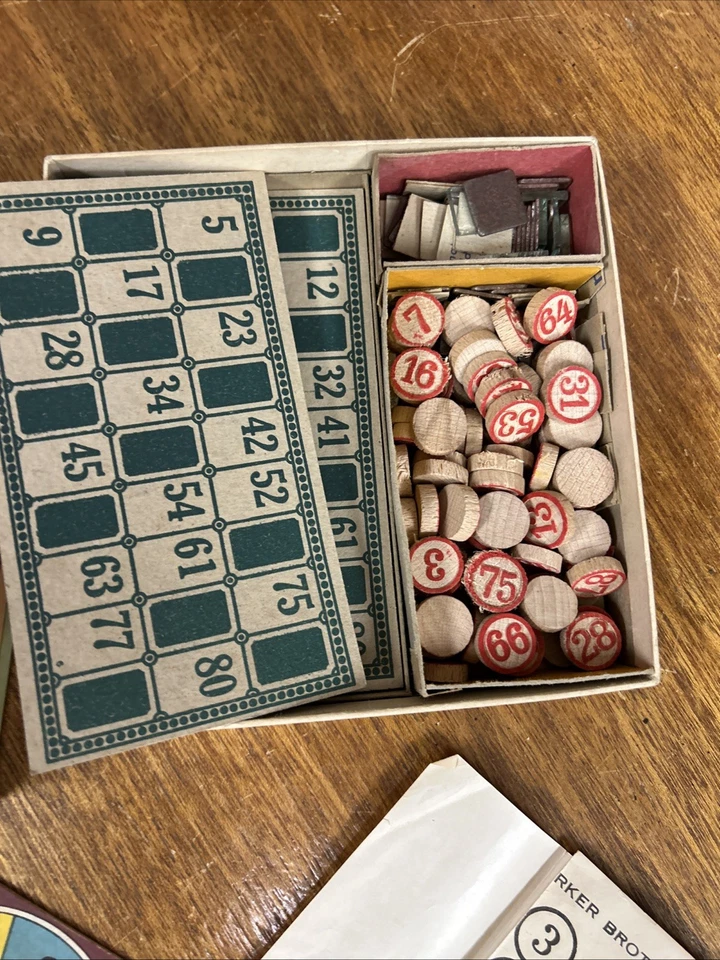 De colección Popular Lotto (Bingo) Parker Brothers Inc años 20 Foto 3 de 4
