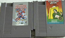 Konami, Taito Blades of Steel, Elevator Action (NES) Cartridge Lot