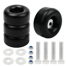 Heavy Duty Rubber Anti Vibration Feet Pads --Pack with Screw Kits for 4