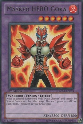 Masked HERO Goka - GENF-EN094 - Rare - Unlimited Edition - Damaged