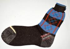 Vintage Socks King James Argyle 40s 50s Boys 8 Brown Blue Orange 7x 7 NWT