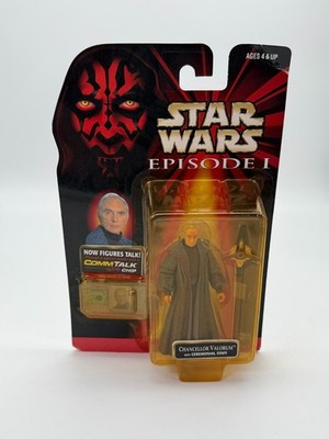 Star Wars Episode 1 Chancellor Valorum with Ceromonial Stuff Hasbro Neu
