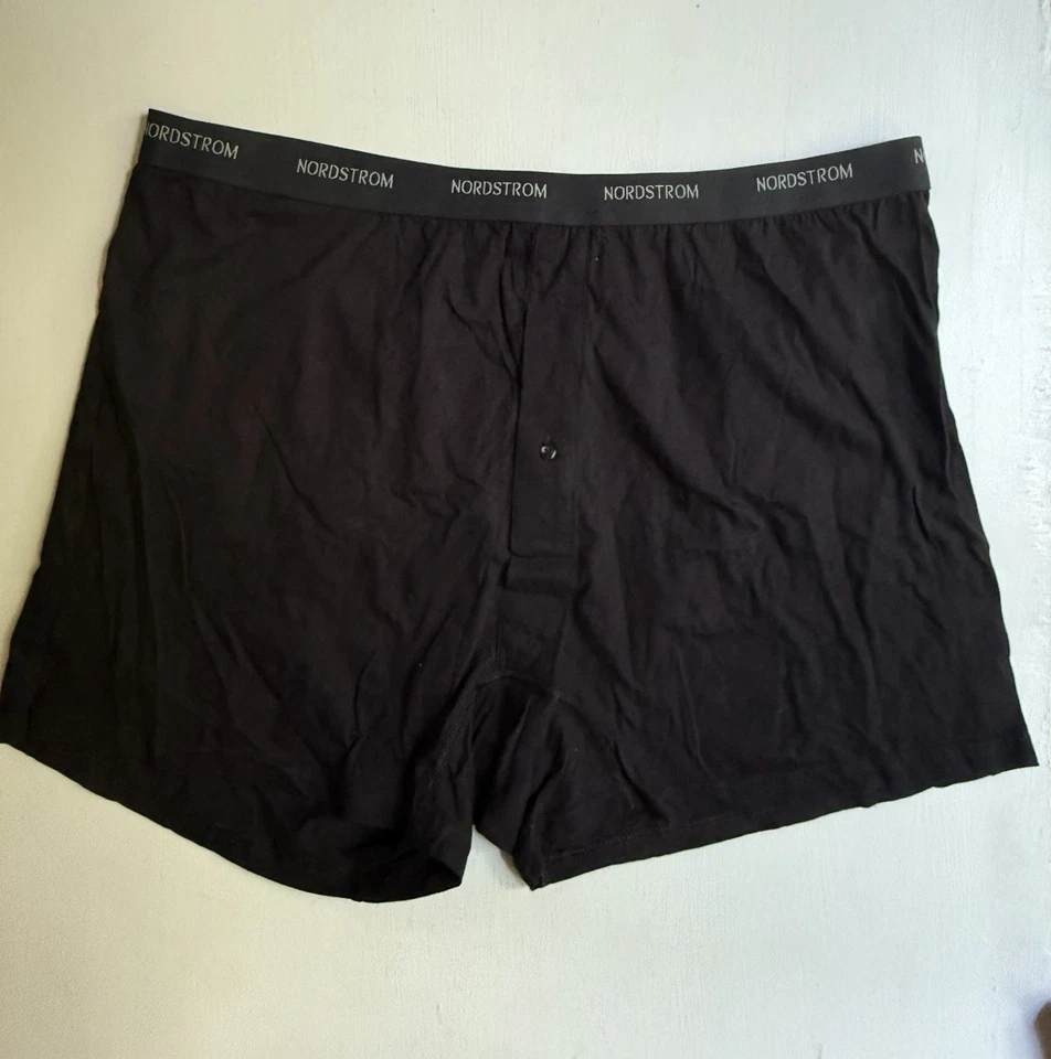 NORDSTROM TIENDA HOMBRE Calzoncillos Boxer Algodón Supima PACK 2 Negro 2XL Foto 3 de 4