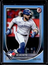 2025 Bowman Bo Bichette Sky Blue Border #/499 Jays
