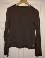 Ladies Vuori Black Pose Ribbed Top. Size Medium UK 12 